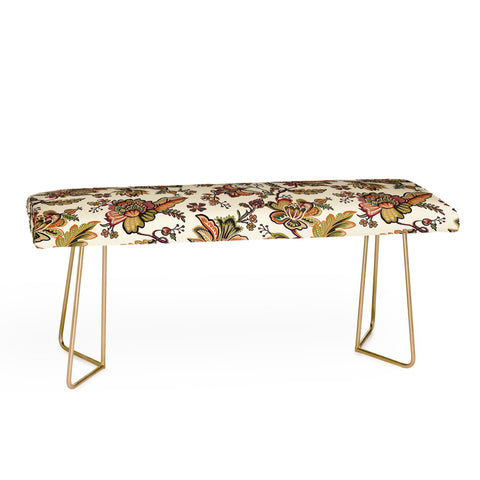 Ninola Design Modern Indienne Gold green Bench