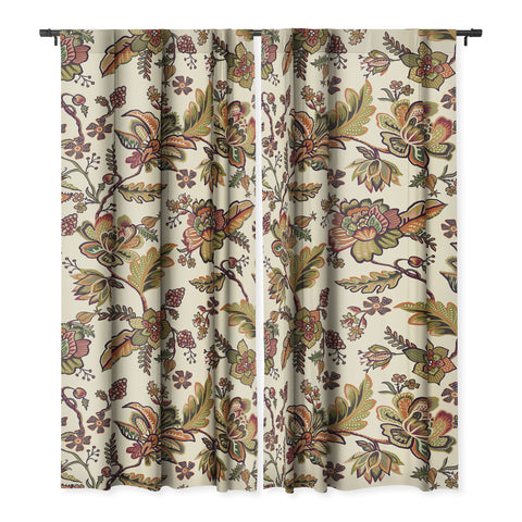 Ninola Design Modern Indienne Gold green Blackout Non Repeat