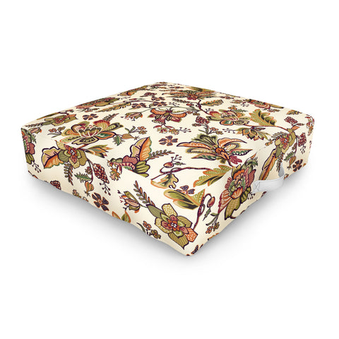 Ninola Design Modern Indienne Gold green Outdoor Floor Cushion