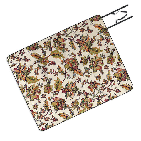 Ninola Design Modern Indienne Gold green Picnic Blanket