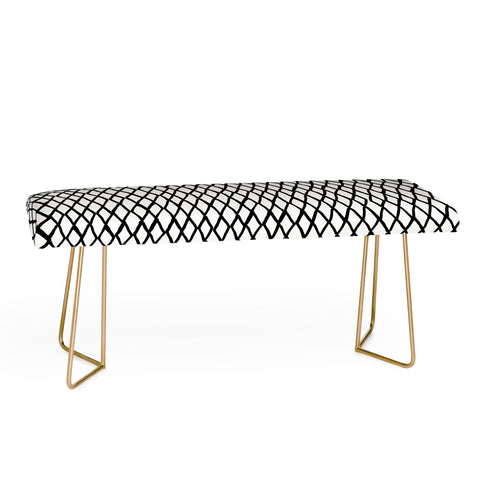 Ninola Design Monochromatic Geometric Bench