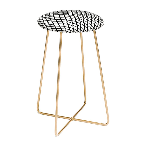 Ninola Design Monochromatic Geometric Counter Stool