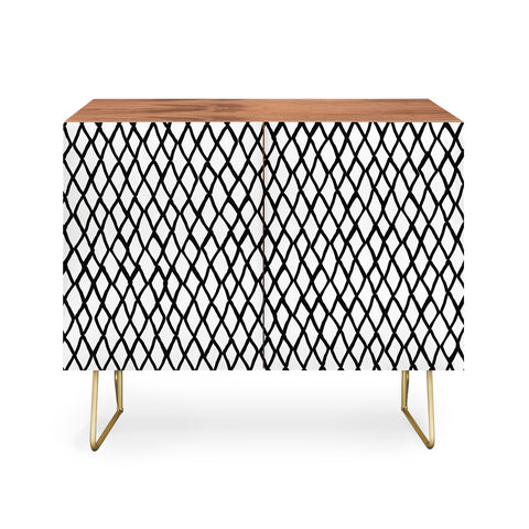 Ninola Design Monochromatic Geometric Credenza