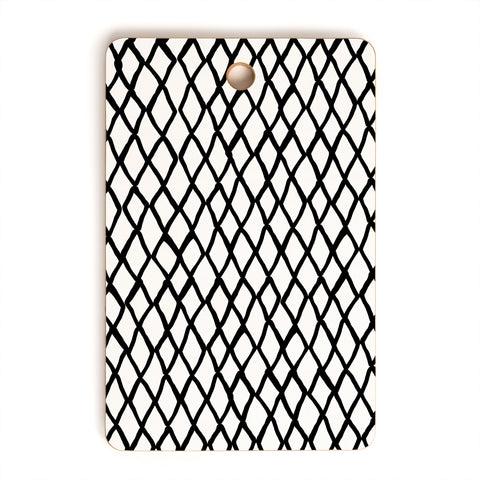 Ninola Design Monochromatic Geometric Cutting Board Rectangle