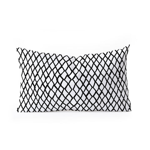Ninola Design Monochromatic Geometric Oblong Throw Pillow