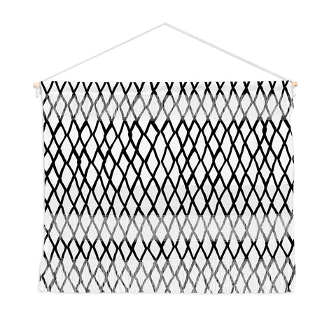 Ninola Design Monochromatic Geometric Wall Hanging Landscape