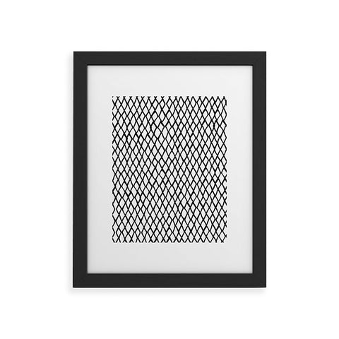 Ninola Design Monochromatic Geometric Framed Art Print