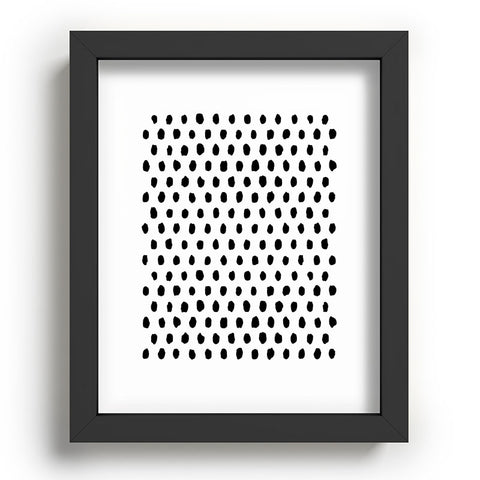Ninola Design Monochromatic Palette Dots Recessed Framing Rectangle