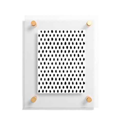 Ninola Design Monochromatic Palette Dots Floating Acrylic Print