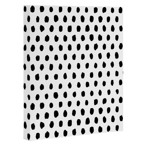 Ninola Design Monochromatic Palette Dots Art Canvas