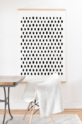 Ninola Design Monochromatic Palette Dots Art Print And Hanger