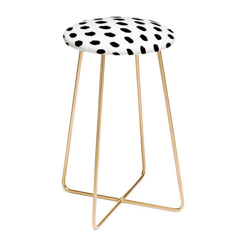 Ninola Design Monochromatic Palette Dots Counter Stool