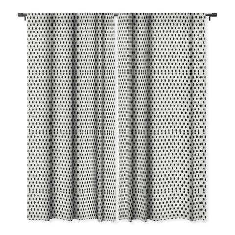 Ninola Design Monochromatic Palette Dots Blackout Window Curtain