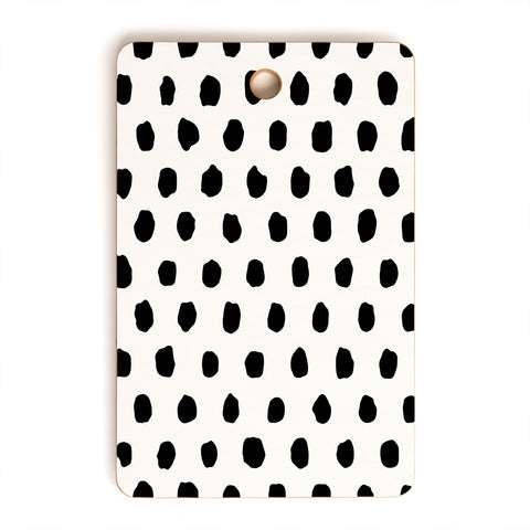 Ninola Design Monochromatic Palette Dots Cutting Board Rectangle