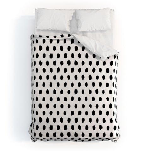 Ninola Design Monochromatic Palette Dots Duvet Cover