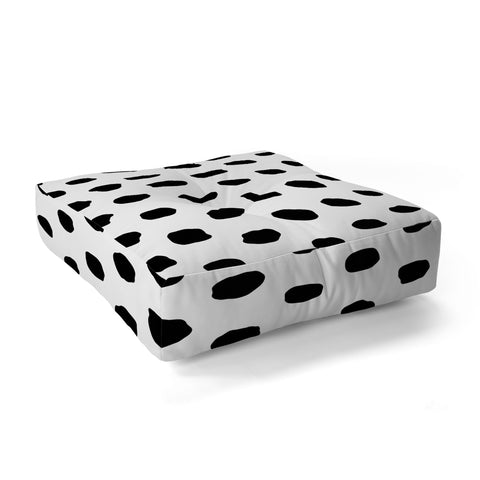 Ninola Design Monochromatic Palette Dots Floor Pillow Square