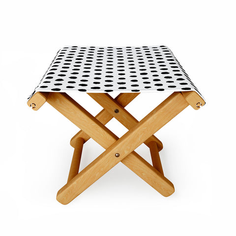 Ninola Design Monochromatic Palette Dots Folding Stool
