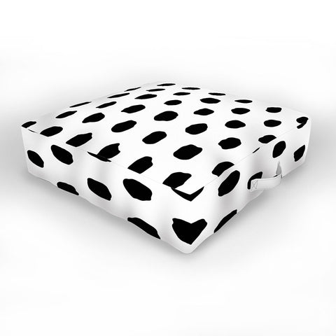 Ninola Design Monochromatic Palette Dots Outdoor Floor Cushion