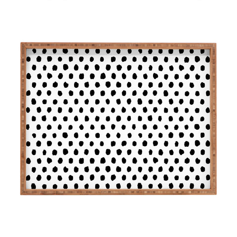 Ninola Design Monochromatic Palette Dots Rectangular Tray