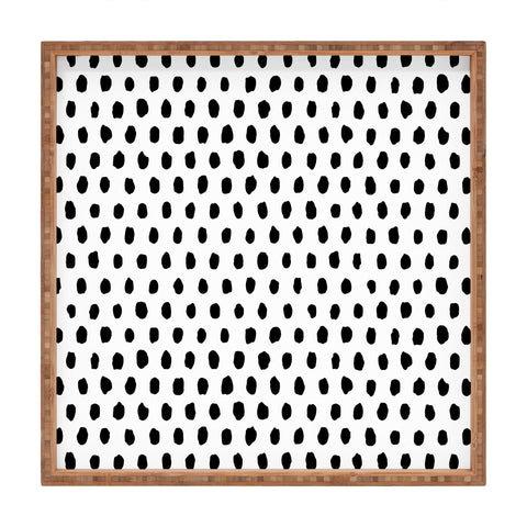 Ninola Design Monochromatic Palette Dots Square Tray