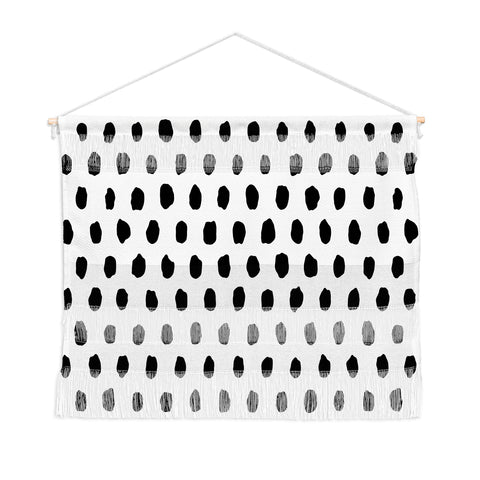 Ninola Design Monochromatic Palette Dots Wall Hanging Landscape