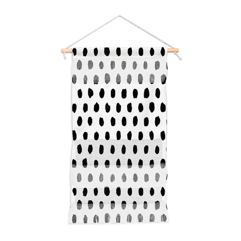 Ninola Design Monochromatic Palette Dots Wall Hanging Portrait