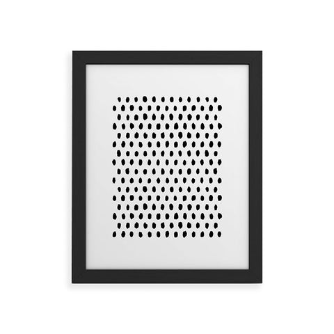Ninola Design Monochromatic Palette Dots Framed Art Print