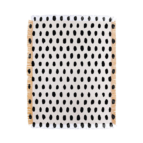 Ninola Design Monochromatic Palette Dots Throw Blanket