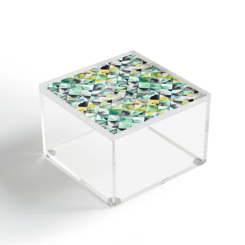 Ninola Design Moody Geometry Green Acrylic Box