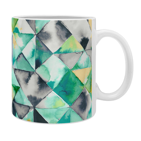 Ninola Design Moody Geometry Green Coffee Mug