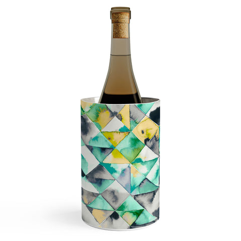 Ninola Design Moody Geometry Green Wine Chiller