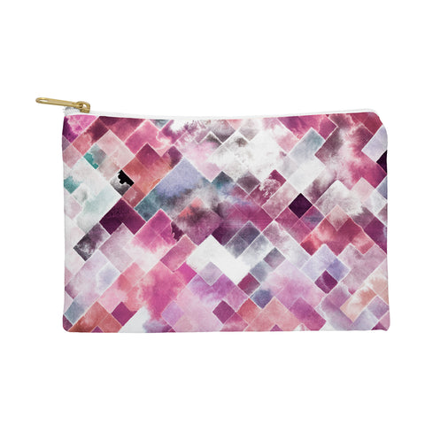 Ninola Design Moody Geometry Pink Pouch