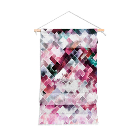 Ninola Design Moody Geometry Pink Wall Hanging Portrait
