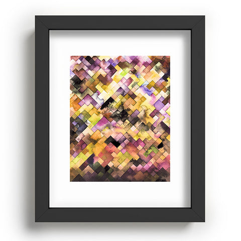 Ninola Design Moody Geometry Purple Recessed Framing Rectangle