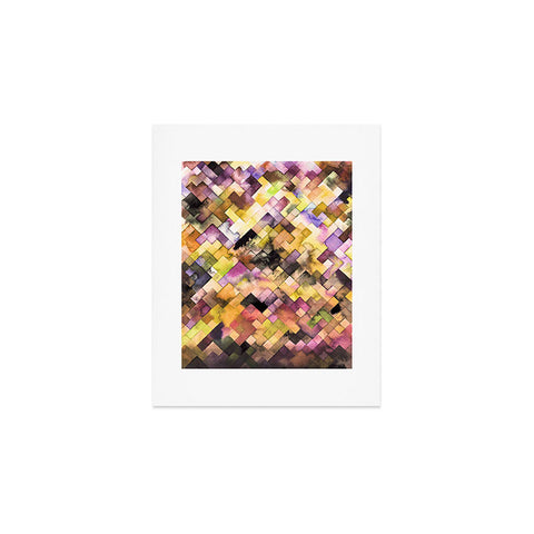 Ninola Design Moody Geometry Purple Art Print