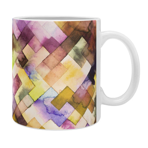 Ninola Design Moody Geometry Purple Coffee Mug