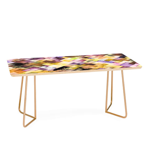 Ninola Design Moody Geometry Purple Coffee Table