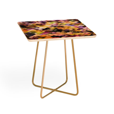 Ninola Design Moody Geometry Purple Side Table