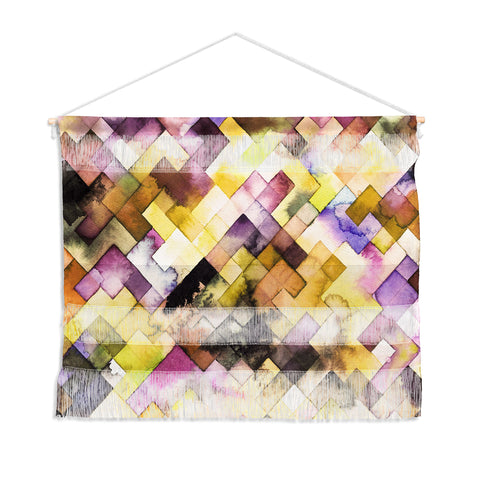 Ninola Design Moody Geometry Purple Wall Hanging Landscape