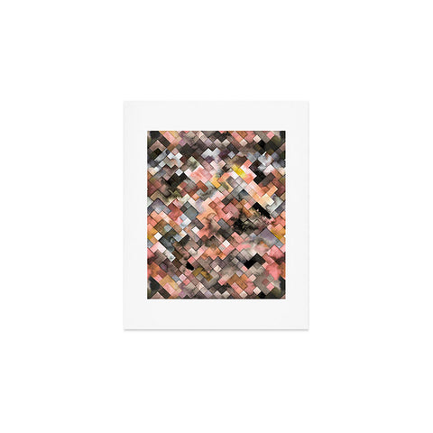 Ninola Design Moody Geometry Rustic Gold Art Print