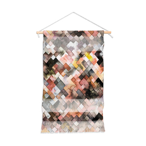 Ninola Design Moody Geometry Rustic Gold Wall Hanging Portrait