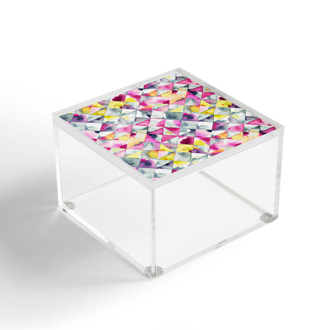Ninola Design Moody Triangles Pink Acrylic Box