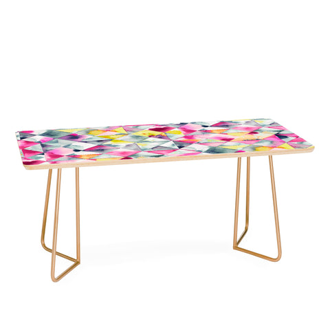 Ninola Design Moody Triangles Pink Coffee Table