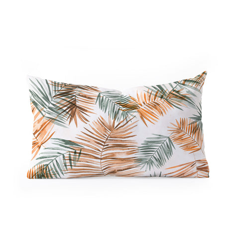 Ninola Design Moroccan Palms Branches Oblong Throw Pillow