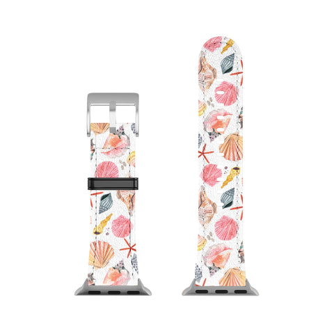 Ninola Design Moroccan Sea Shells Orange Apple Watch Band
