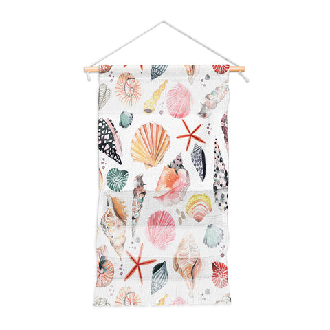 Ninola Design Moroccan Sea Shells Orange Wall Hanging Portrait