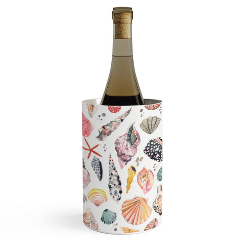 Ninola Design Moroccan Sea Shells Orange Wine Chiller