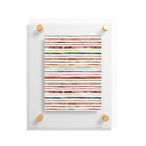 Ninola Design Moroccan Tropic Stripes Green Floating Acrylic Print