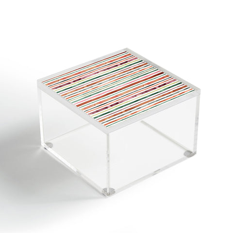 Ninola Design Moroccan Tropic Stripes Green Acrylic Box