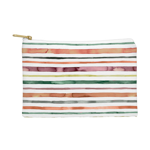 Ninola Design Moroccan Tropic Stripes Green Pouch